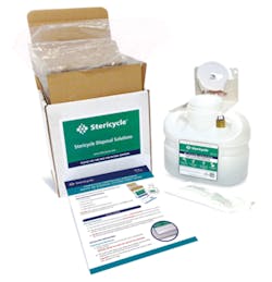 Stericycle&rsquo;s CsRx System 1-Gallon Kit, designed to prevent diversion of controlled substance waste. (3-Gallon Kit not pictured)