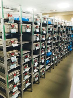 DSI’s High Density Container Tray Storage System DSI’s High Density Container Tray Storage System