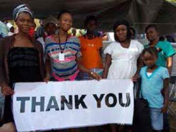 An expression of gratitude