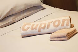 Cupron permanently embeds copper particles in patient gowns and bed linens. Cupron permanently embeds copper particles in patient gowns and bed linens.