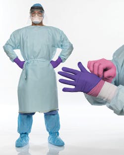 HALYARD chemo gear: procedure gowns for chemotherapy, PURPLE NITRILE-XTRA Gloves, and PINK UNDERGUARD Nitrile Exam Gloves HALYARD chemo gear: procedure gowns for chemotherapy, PURPLE NITRILE-XTRA Gloves, and PINK UNDERGUARD Nitrile Exam Gloves