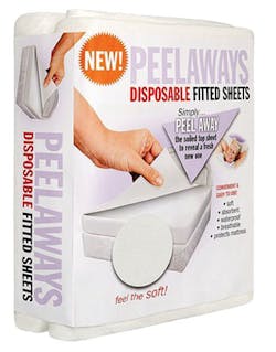 Peelaway sheets are both a fitted bed sheet and a waterproof mattress protector. Peelaway sheets are both a fitted bed sheet and a waterproof mattress protector.