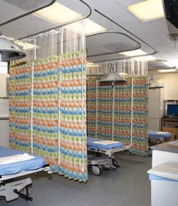 HUSH Curtain is an acoustical privacy curtain that absorbs noise. HUSH Curtain is an acoustical privacy curtain that absorbs noise.