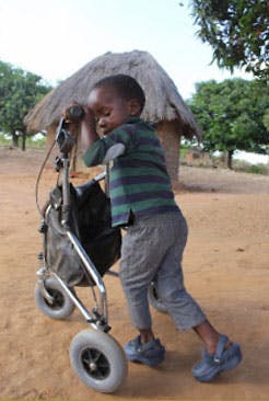 Manex and his walker Manex and his walker