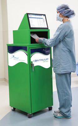 DeRoyal’s Optimized Supply Capture and Reconciliation (OSCAR) smart trash can DeRoyal’s Optimized Supply Capture and Reconciliation (OSCAR) smart trash can