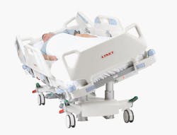 Multicare Bed with Hercules Patient Repositioner by LINET Americas Inc. Multicare Bed with Hercules Patient Repositioner by LINET Americas Inc.