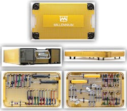 Millenium Surgical’s lumbar and cervical spine sets Millenium Surgical’s lumbar and cervical spine sets
