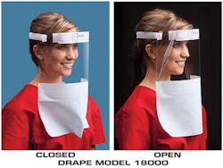 The Face-It Drape shield by Onyx Medical Inc. The Face-It Drape shield by Onyx Medical Inc.