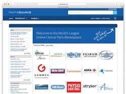 Screen-capture of PartsSource online interface Screen-capture of PartsSource online interface