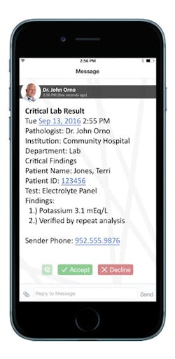 The Spok Critical Test Results Management solution The Spok Critical Test Results Management solution