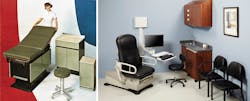 Midmark exam room furniture, 1968 and now Midmark exam room furniture, 1968 and now
