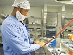 Darren Baker prepping a set Darren Baker prepping a set