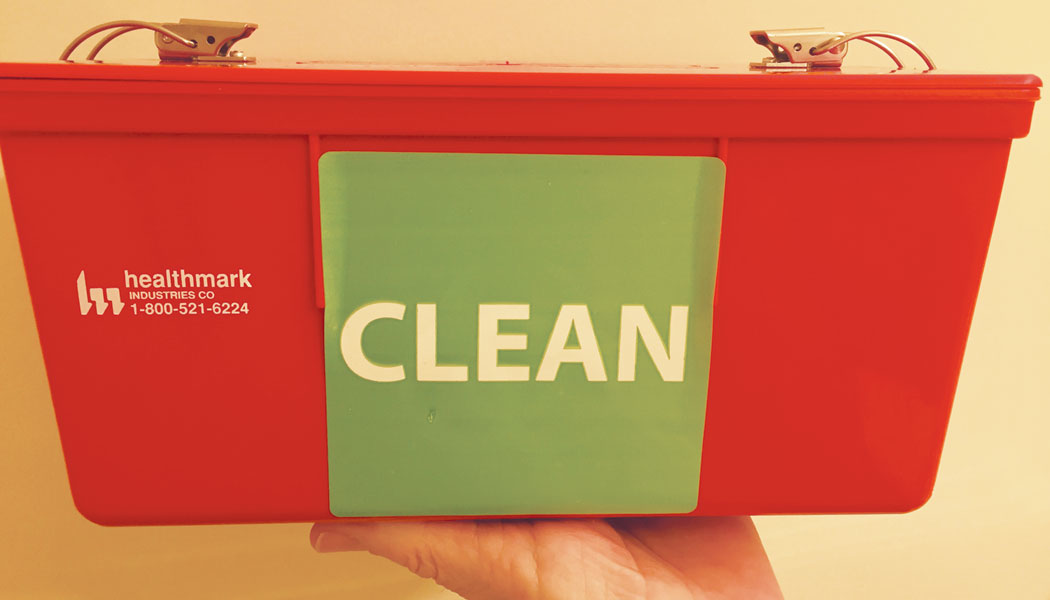 Precleaning Instruments Proper Use Of Container Signage Healthcare Purchasing News