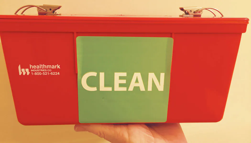 Precleaning instruments; proper use of container signage | Healthcare ...