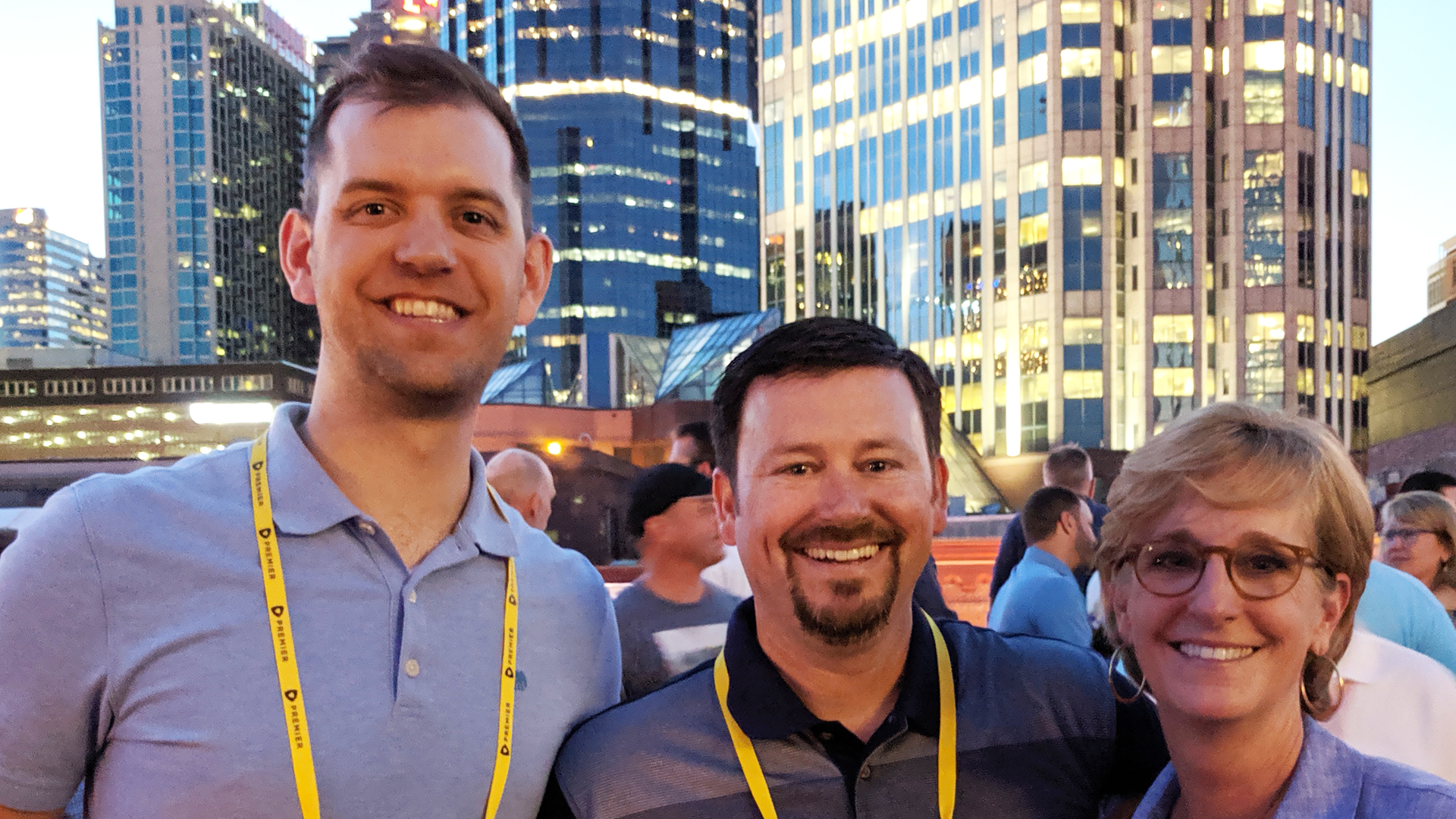 John Anderson and Erik Hromatka of Key Surgical in Nashville with Susan DeVore, President and CEO of Premier, Inc.