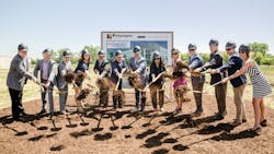 Pharma Logistics breaks ground for its new structure. Eleven executives from Pharma Logistics, along with one executive from the construction company and a village trustee, participated in the event. They are (from left to right): Jeff Swanson, Head of Customer Success; Eric Helbig, Head of Retail Sales; John Shalaby, Head of Service; Cristina Abbagnaro, Head of Culture & Team; David Malecki, Head of Fulfillment; Jim Brucato, President, Principle Construction; Michael Zaccaro, President & CEO; Donna Johnson, Senior Village Trustee of Libertyville; Daniela Weiszhar, Head of Marketing & Communications; Matthew Clausing, Head of Reconciliation; Vince Paul, Head of Tech Ops & App Engineering; Eric Kessel, Head of Hospital Sales; and Jennifer Dodge, Head of Administration Pharma Logistics breaks ground for its new structure. Eleven executives from Pharma Logistics, along with one executive from the construction company and a village trustee, participated in the event. They are (from left to right): Jeff Swanson, Head of Customer Success; Eric Helbig, Head of Retail Sales; John Shalaby, Head of Service; Cristina Abbagnaro, Head of Culture & Team; David Malecki, Head of Fulfillment; Jim Brucato, President, Principle Construction; Michael Zaccaro, President & CEO; Donna Johnson, Senior Village Trustee of Libertyville; Daniela Weiszhar, Head of Marketing & Communications; Matthew Clausing, Head of Reconciliation; Vince Paul, Head of Tech Ops & App Engineering; Eric Kessel, Head of Hospital Sales; and Jennifer Dodge, Head of Administration