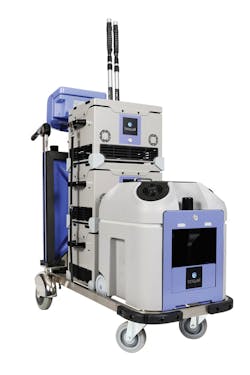 Bioquell's BQ-50 mobile generator utilizes hydrogen-peroxide vapor Bioquell's BQ-50 mobile generator utilizes hydrogen-peroxide vapor