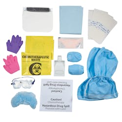 HALYARD CHEMO GEAR Spill Kit for use with hazardous & chemotherapy drugs HALYARD CHEMO GEAR Spill Kit for use with hazardous & chemotherapy drugs