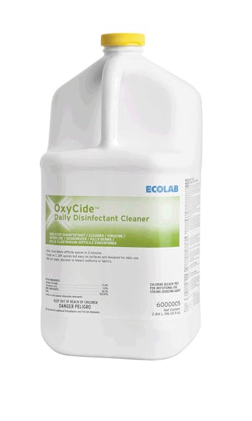 Ecolab&rsquo;s OxyCide Daily Disinfectant Cleaner