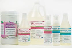PentaPrep Multi-Enzymatic Cleaner, Penta Wipes Multi-Enzymatic Wipes, or CasePrep Non-Enzymatic Cleaner for pre-treatment.