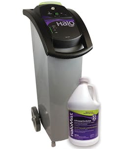 HaloMist applied with the HaloFogger, from Halosil HaloMist applied with the HaloFogger, from Halosil