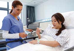 Zebra’s DS8178-HC bar-code scanner being used for medication administration applications. Zebra’s DS8178-HC bar-code scanner being used for medication administration applications.