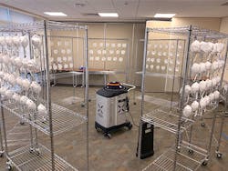 Xenex’ LightStrike robot decontaminates N95 respirator masks Xenex’ LightStrike robot decontaminates N95 respirator masks