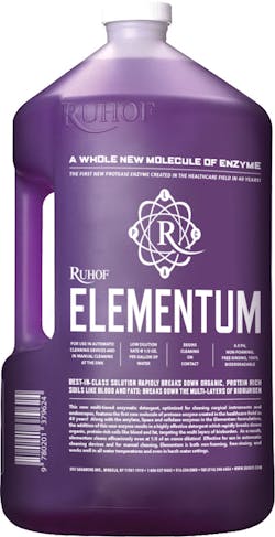 Ruhof's new ELEMENTUM Multi-tiered Enzymatic Detergent Ruhof's new ELEMENTUM Multi-tiered Enzymatic Detergent