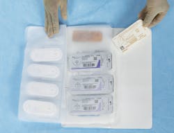 Halyard’s customized CLEAR SEQUENCE Surgical Suture Kits can reduce time needed to gather and arrange supplies. Halyard’s customized CLEAR SEQUENCE Surgical Suture Kits can reduce time needed to gather and arrange supplies.