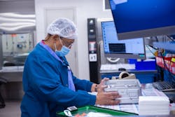 Daniel Robb preps and packages surgical instrumentation to undergo high-temperature sterilization. Daniel Robb preps and packages surgical instrumentation to undergo high-temperature sterilization.