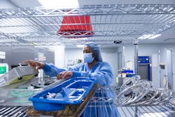 Lead Tech Shayla Walker stages clean instrumentation. Lead Tech Shayla Walker stages clean instrumentation.