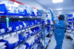Sterile Processing Educator Rasheena Muhammad restocks inventory. Sterile Processing Educator Rasheena Muhammad restocks inventory.