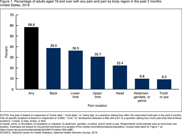 Back Lower Limb And Upper Limb Pain Among U s Adults 2019 610307f426275