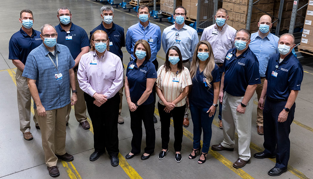 Banner Health&rsquo;s winning Supply Chain Leadership team: Row 1: Paul Oppat, James Hutchinson, Samantha Allison-Greene, Denise Robson, Diana Zoreily, Ed Gerhauser and Mark Abrams; Row 2: John Candito, Drew Bailey, Paul Zahn, Doug Bowen, Troy Eckert, JD Stout and Ethan Sawyer