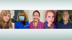 2021 EVS Spotlight Honorees: Eltevina Correo Garcia, Angela Blanco, Lavern Reyesn, Maria G. Ramirez, Washington Reed, Courtesy of AHE. 2021 EVS Spotlight Honorees: Eltevina Correo Garcia, Angela Blanco, Lavern Reyesn, Maria G. Ramirez, Washington Reed, Courtesy of AHE.