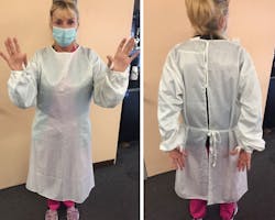 Silver Lining reusable isolation gown