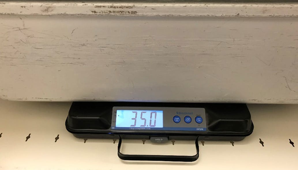 Example of an open heart vascular set that topped 30 pounds (an all-too-common occurrence in healthcare facilities across the country). Standardizing sets by specialty and working with vendors can help keep set weights at 25 pounds or less.