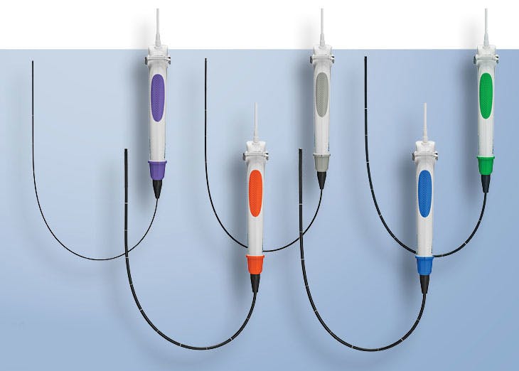 Olympus line of premium single-use bronchoscopes