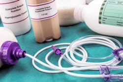 Picture of feeding set tubing. Your feeding set tubing may look different. Courtesy of FDA. Picture of feeding set tubing. Your feeding set tubing may look different. Courtesy of FDA.