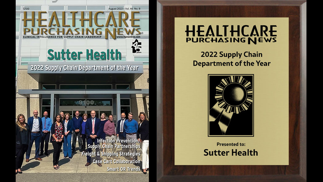 Sutter Health Recognized As Healthcare Purchasing News 2022 Supply ...