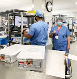 Christopher Sleet Tech I and Ashley Alexander OR Liaison (CRCST,CIS) Ashley is communicating to Chris about the emergency add-on. Christopher Sleet Tech I and Ashley Alexander OR Liaison (CRCST,CIS) Ashley is communicating to Chris about the emergency add-on.