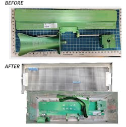 3 Instruments CTO Tray - Orhtopedic, Stryker De Mayo leg positioner - arranged in Instrusafe Tray from Innovative Medical 3 Instruments CTO Tray - Orhtopedic, Stryker De Mayo leg positioner - arranged in Instrusafe Tray from Innovative Medical
