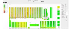 Figure 1 – Slotting analytic with 2-D warehouse mapping Figure 1 – Slotting analytic with 2-D warehouse mapping