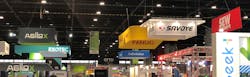 ProMat exhibitor ceiling signs