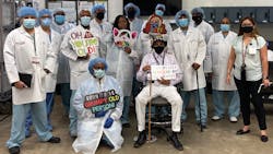 Hyde Park OR Stock Clerk Team celebrating a team birthday Hyde Park OR Stock Clerk Team celebrating a team birthday