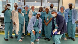 The Nemours SPD team in sterile storage The Nemours SPD team in sterile storage