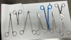 Figure 1: Various purchased scissors found in one department.