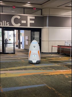 Roving robosecurity character Roving robosecurity character