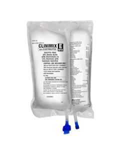 Baxter CLINIMIX E formulation with higher protein