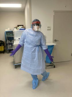 Full PPE, covering back and shins. Full PPE, covering back and shins.